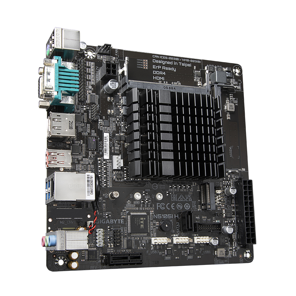 Motherboard Gigabyte N5105I H G10 Mini ITX